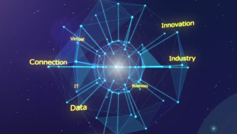global network and data connections concept. digital technology