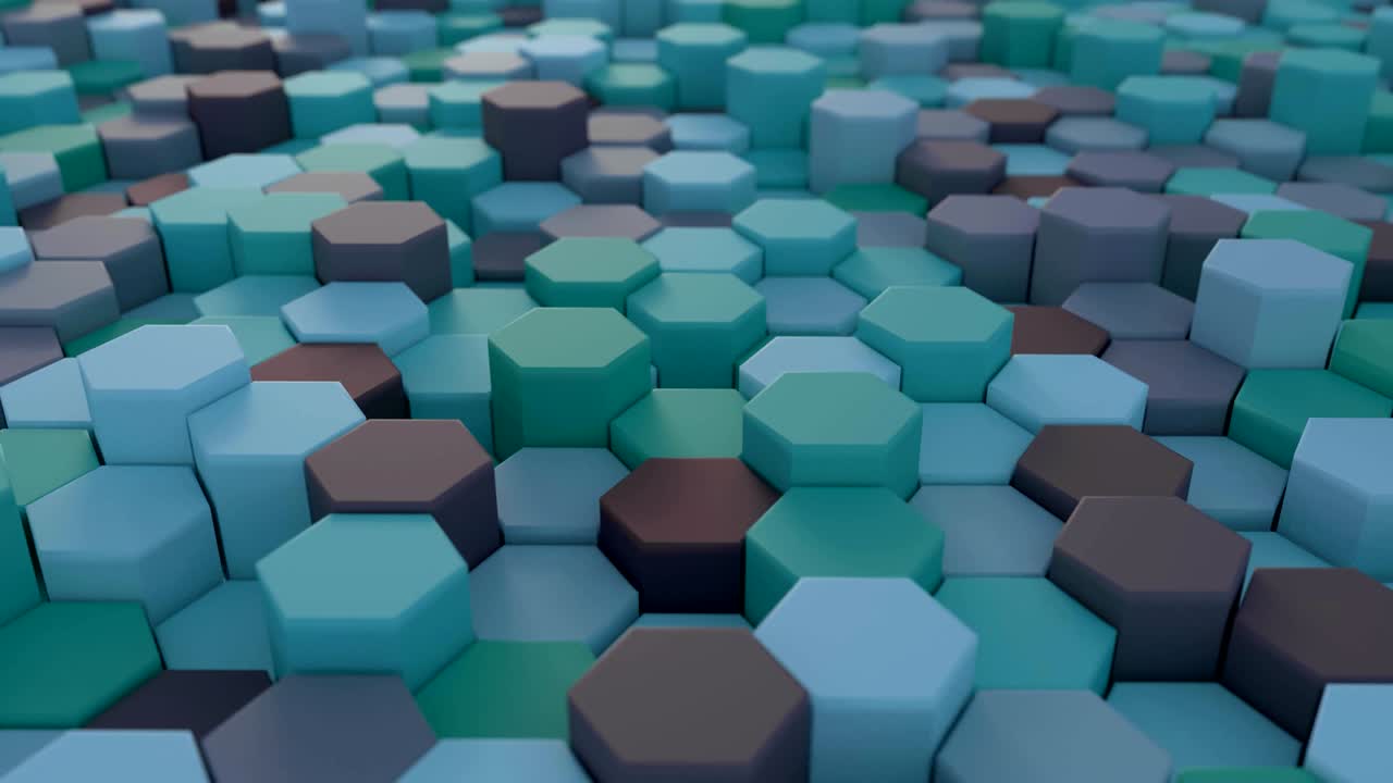 4k abstracto cuadrícula de panal de miel. antecedentes tecnológicos.