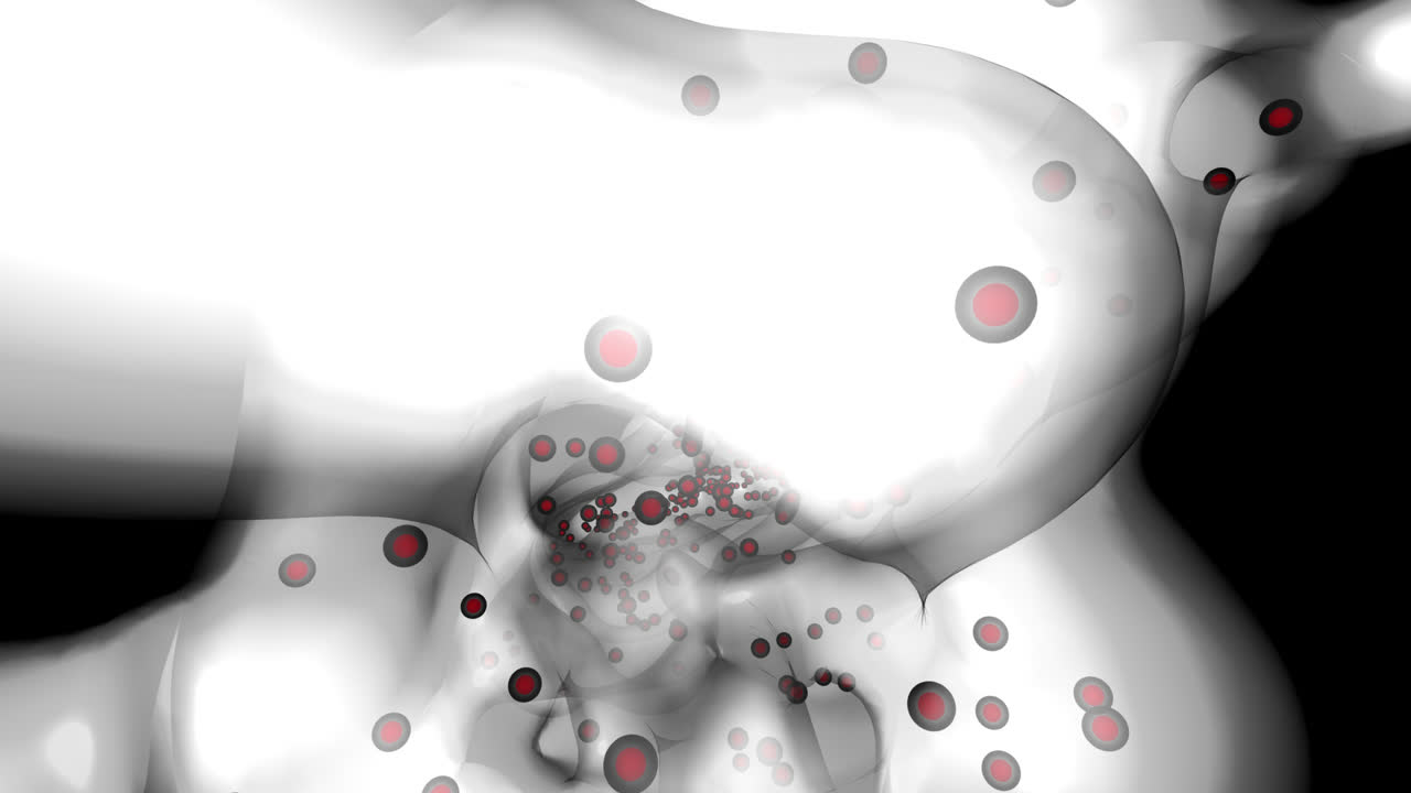 animación 3d psicodélica hipnótica abstracta con canal mate alfa