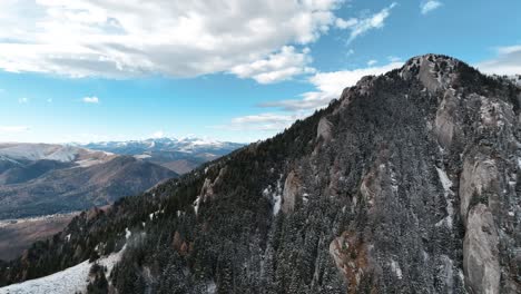 Aerial-Footage-of-a-mountain-in-Romania