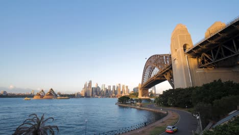 blick auf die sydney bridge und das opernhaus