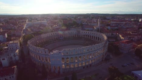 stunning aerial view of the remarkable roman amphitheater in pula croatia 1