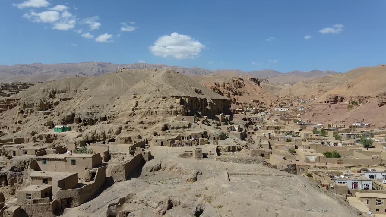 Drone footage from The Bamyan caves are historical and ancient caves located in the Bamyan province of Afghanistan. January 12, ?2022