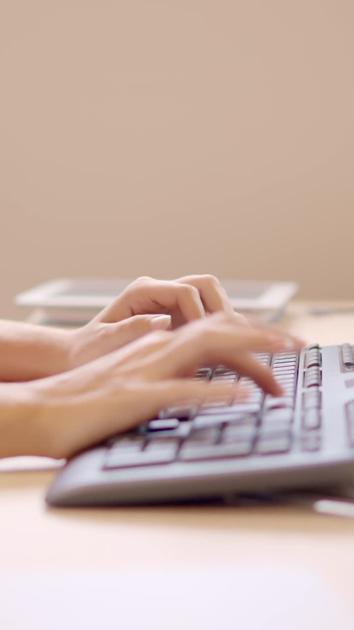Young woman using computer in a coworking office