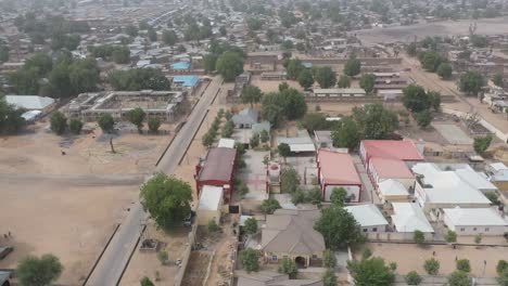 emir's palace in a rural community in nigeria, west-african