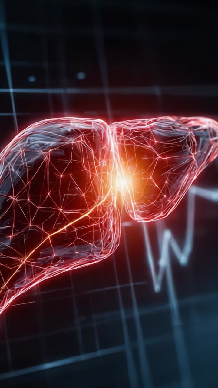 A Stunning Visual Representation of the Liver Using Neon Colors and ...