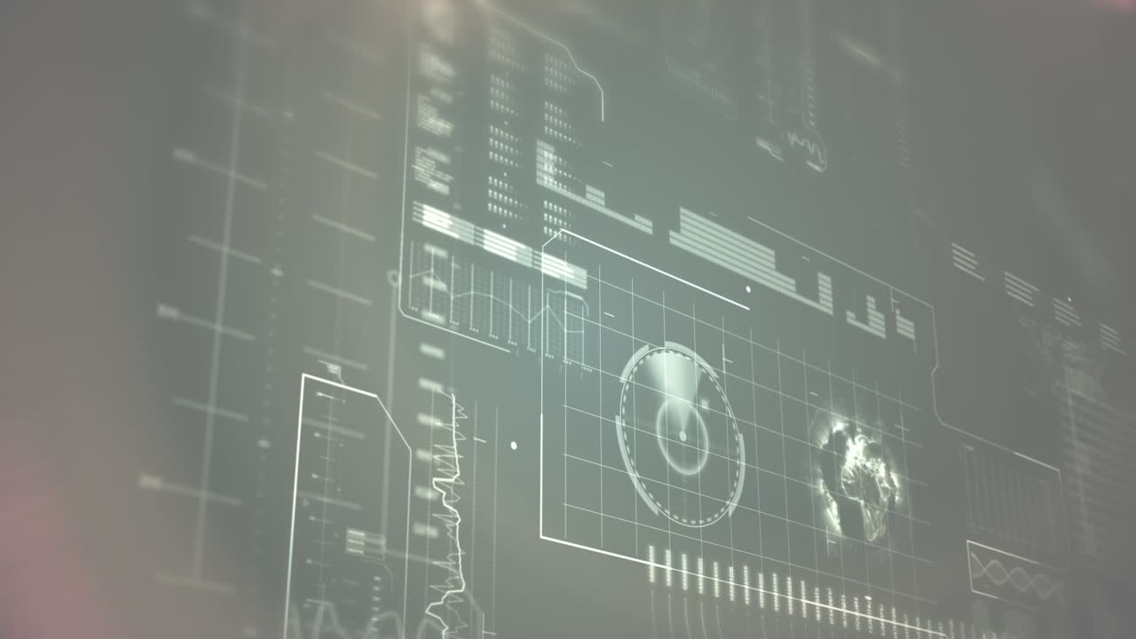 Animation of data processing over risk text