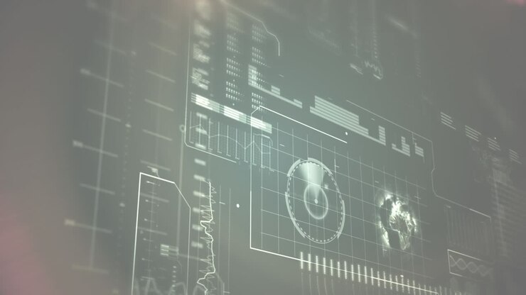 Animation of data processing over risk text