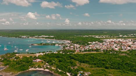 Bayahibe-tourist-port,-La-Romana-in-Dominican-Republic