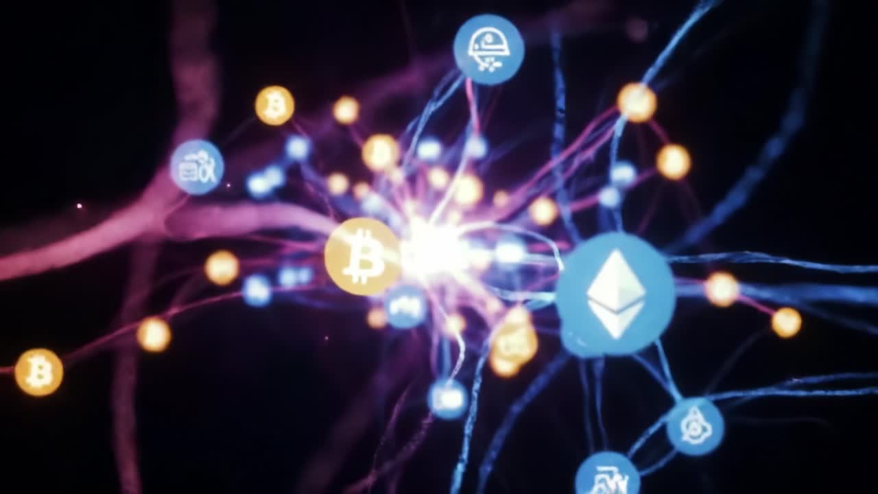 This dynamic visual presentation delves into the intricate relationships among various cryptocurrencies and blockchain networks, highlighting their growing significance in 2023.