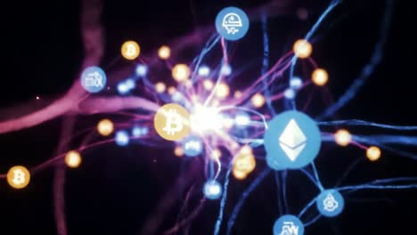 this dynamic visual presentation delves into the intricate relationships among various cryptocurrencies and blockchain networks, highlighting their growing significance in 2023.