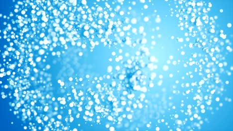 rotación en bucle de la esfera azul