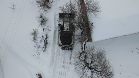 Offene-Straße-Mit-Schneemobil