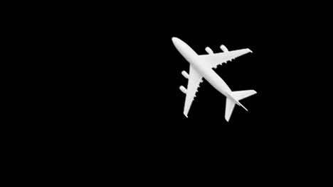 Flugzeugsymbol-Loop-Animationsvideo,-Transparenter-Hintergrund-Mit-Alphakanal