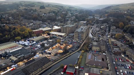 aerial footage of slaithwaite