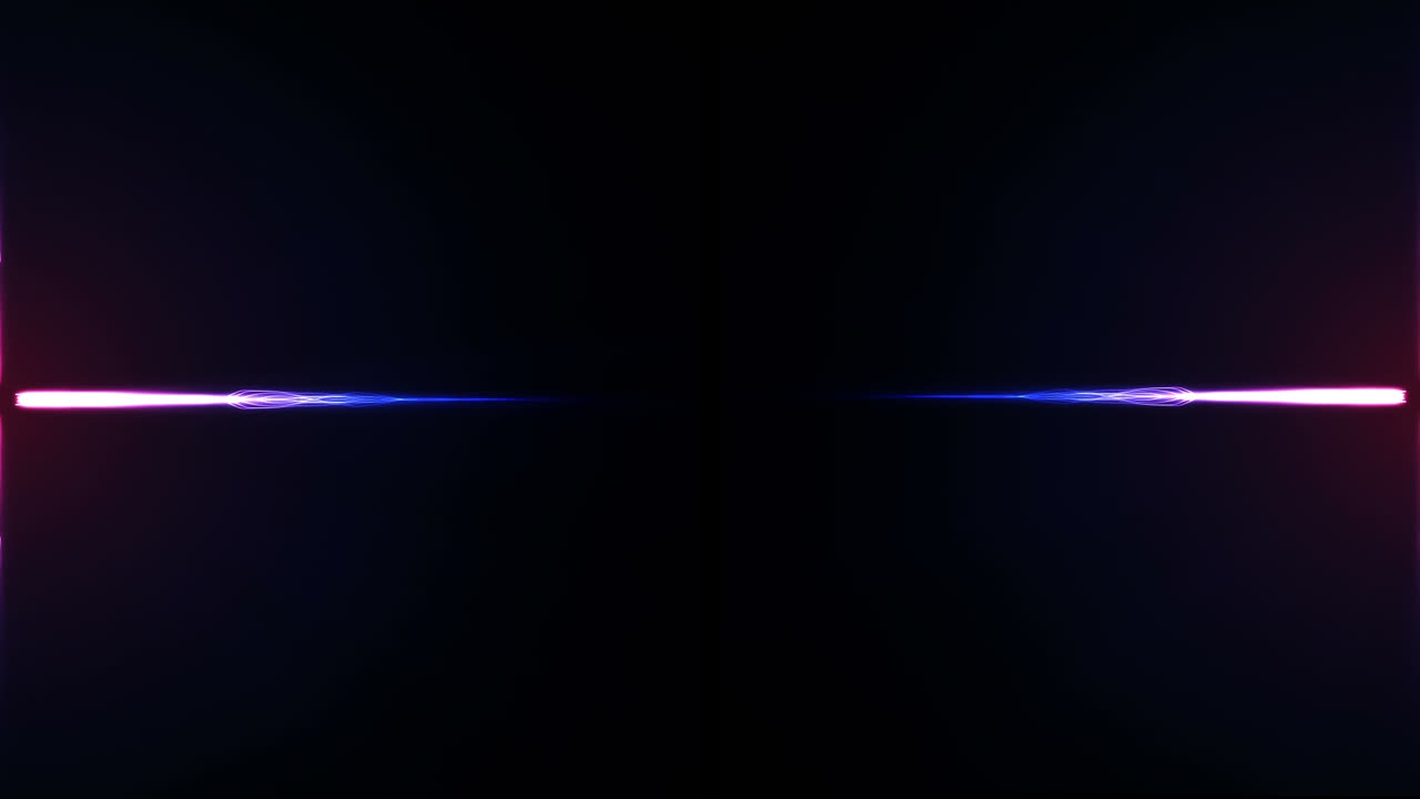 Glowing lines on black background