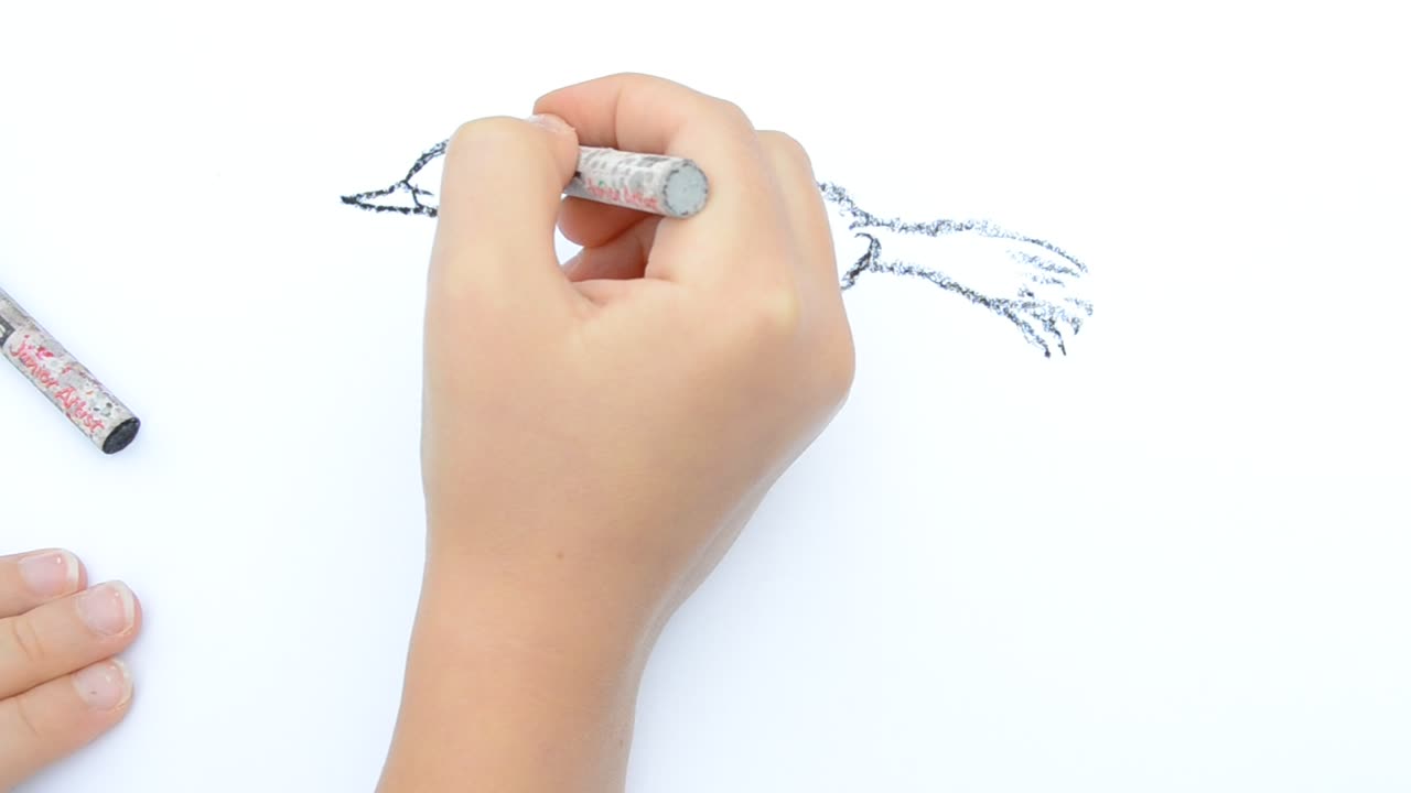 disegno di un bambino di un uccello