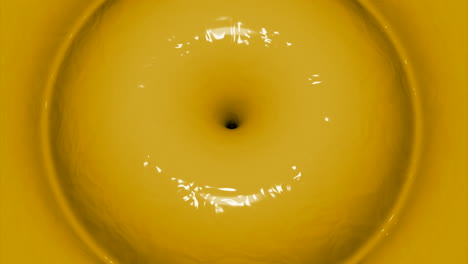 abstract yellow liquid vortex