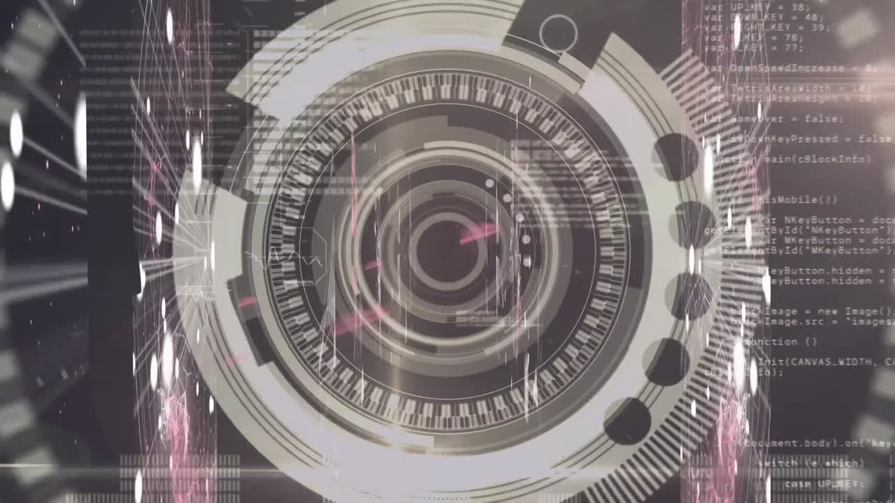 escáner redondo contra un fondo negro