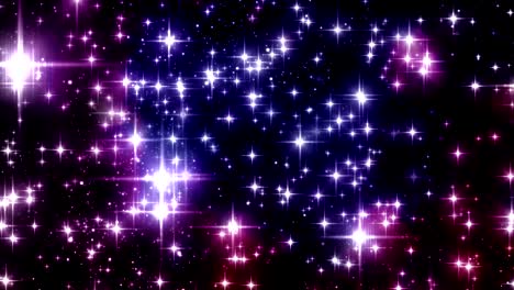 bucle de fondo de partículas de estrellas brillantes