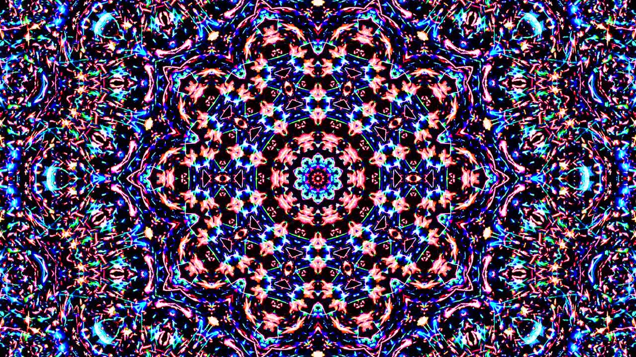luz abstracta brillante que gobierna el color completo, caleidoscopio