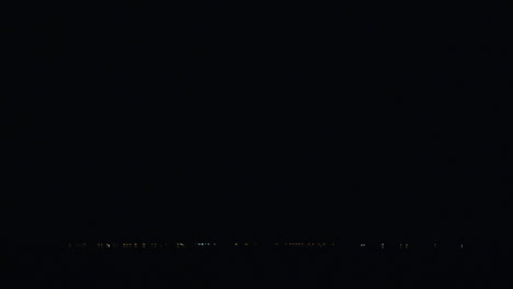 night storm on the coast