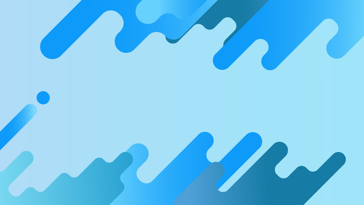 Modern Abstract Blue Flowing Shapes Motion Graphic Background