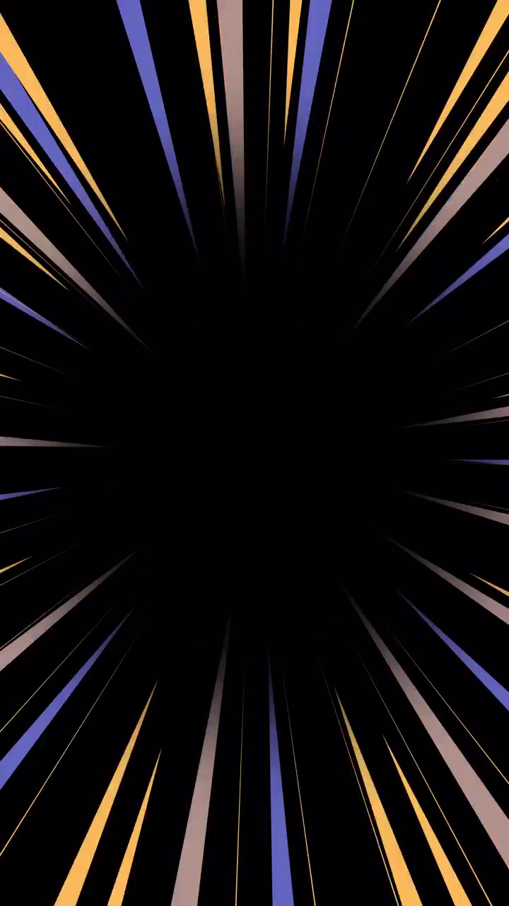 Dynamic Comic Book Speed Lines Radiating on Black Background