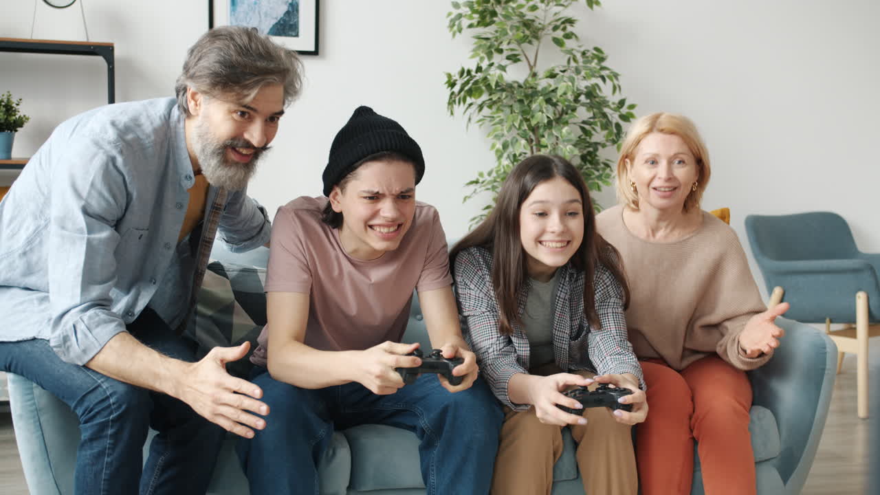 Family Fun Playing Video Games