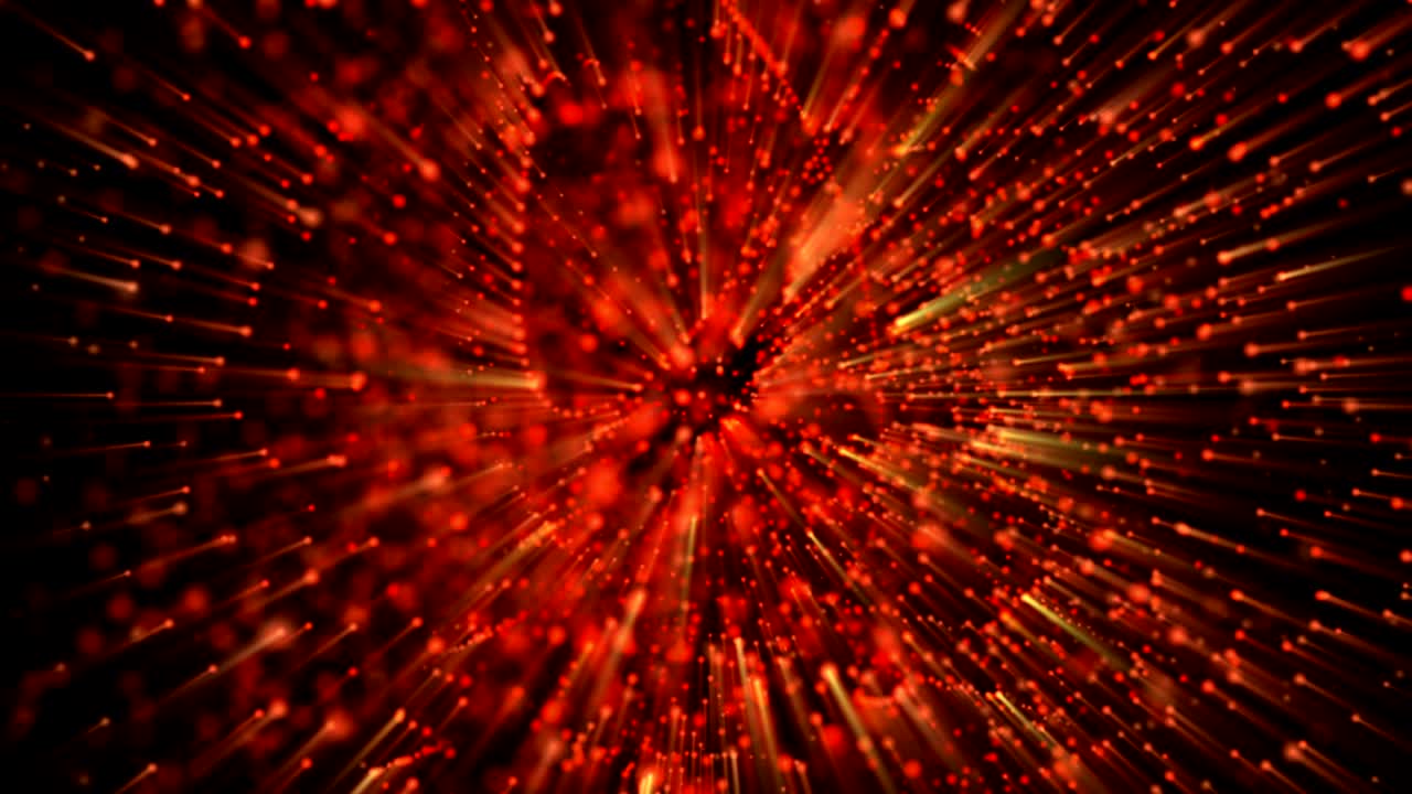 partículas abstractas en 4k. bucle sin costuras.