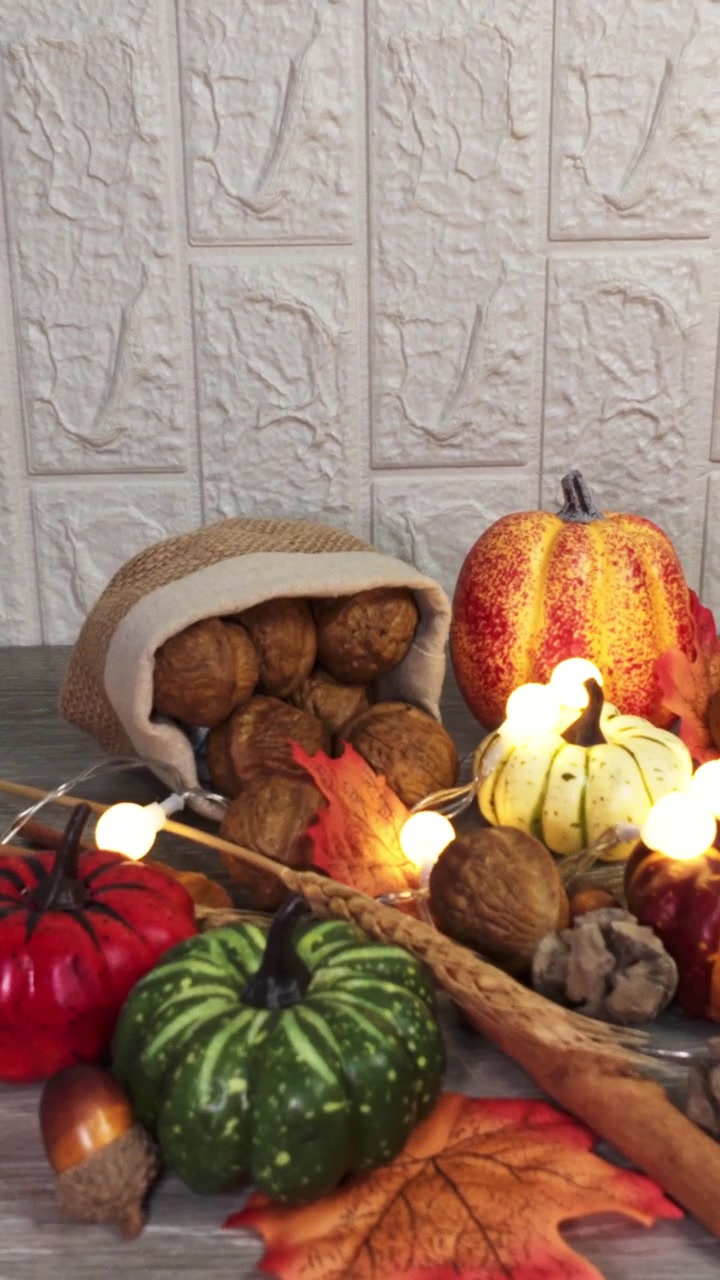 Sfondo decorativo per la festa del raccolto autunnale del Ringraziamento