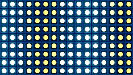 luces parpadeantes bombillas de pared patrón estático vertical escenario azul fondo vj bucle