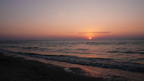 Amanecer-En-El-Lapso-De-Tiempo-Del-Mar-Negro