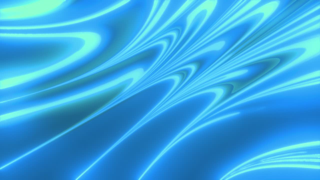 Abstract Aqua Blue Wavy Pattern Loop (Big Waves)