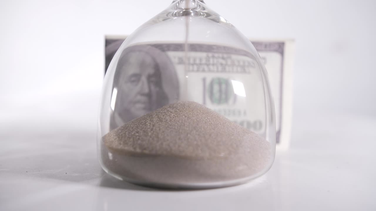 모래 시계 돈의 영상