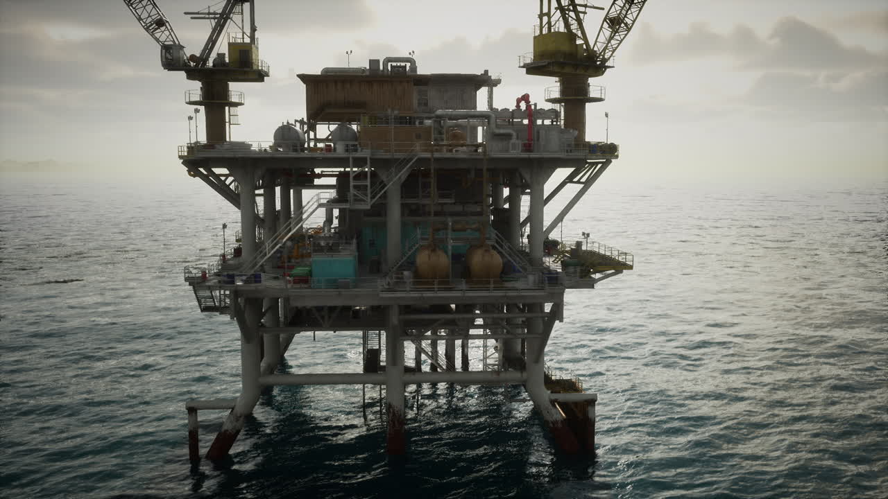 Olieplatform operationer i det åbne hav
