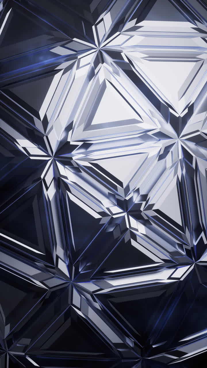 geometría abstracta de la forma del triángulo, renderización en 3d.