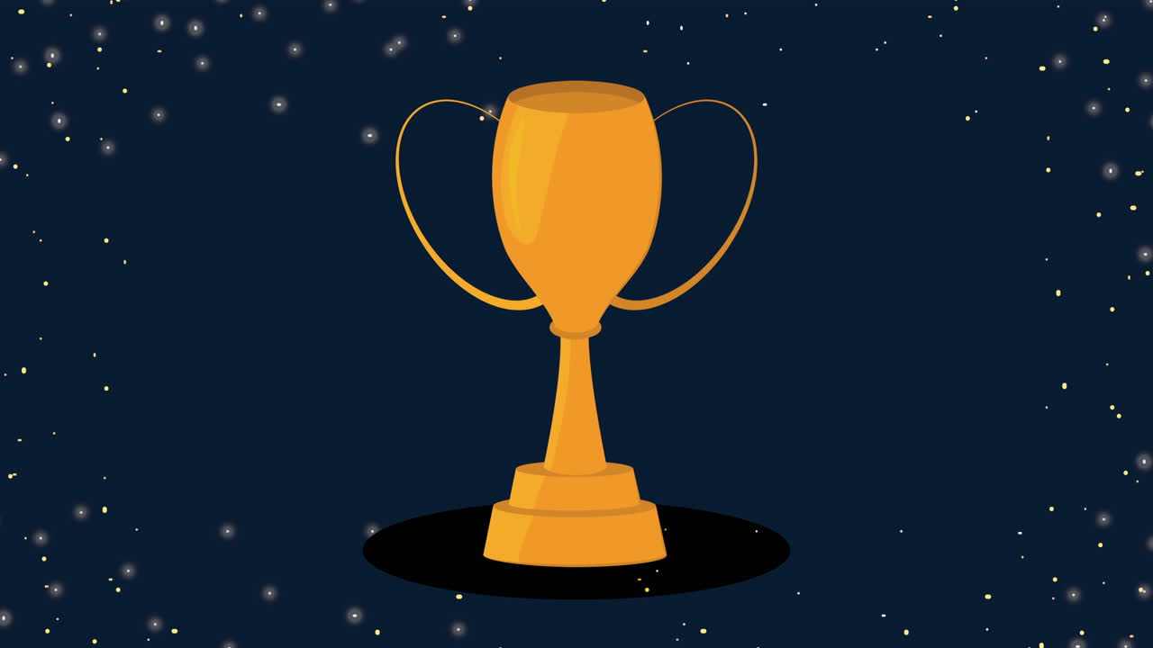 Vector trofeo de oro