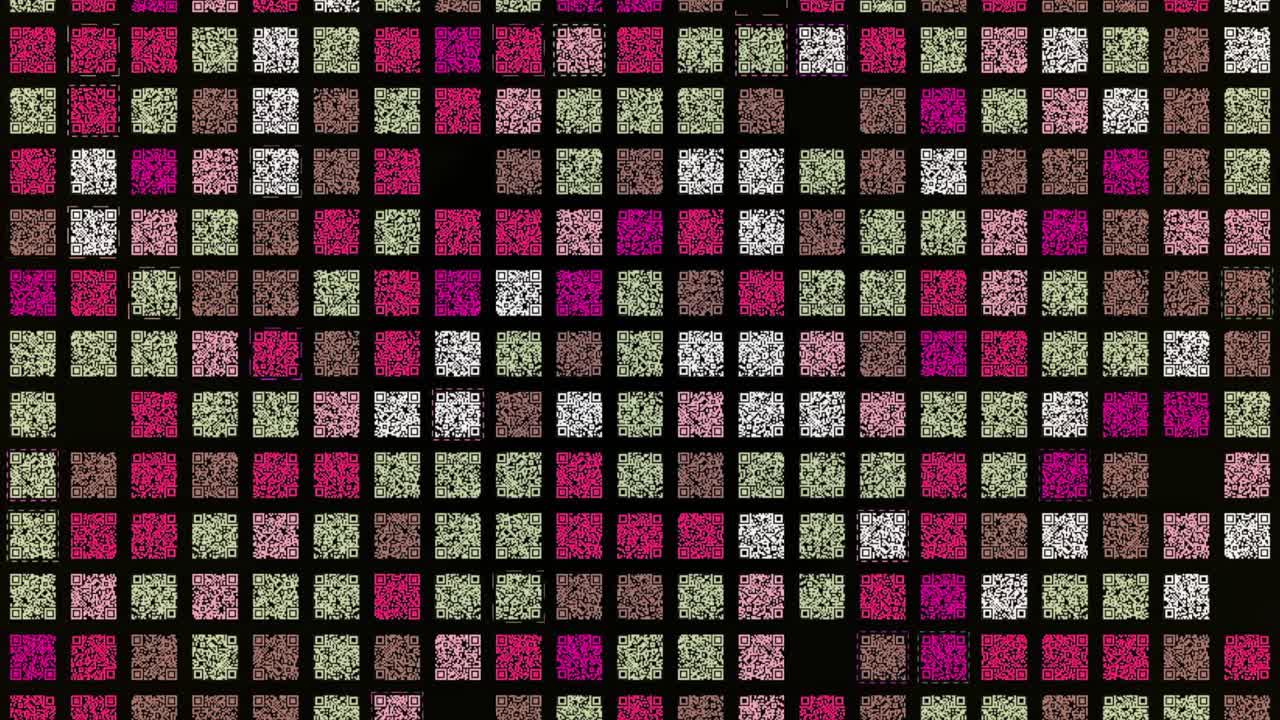 patrón de código qr abstracto