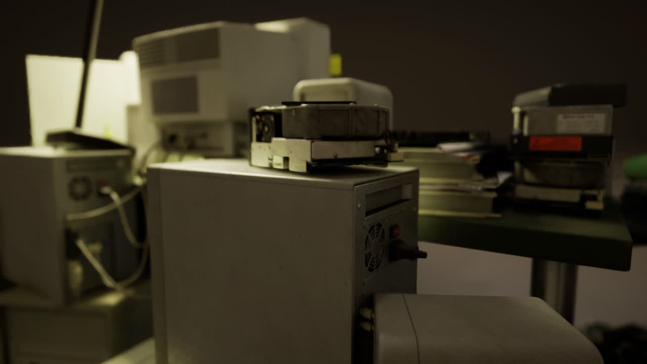 Exploring the nostalgia of vintage technology in a forgotten workshop