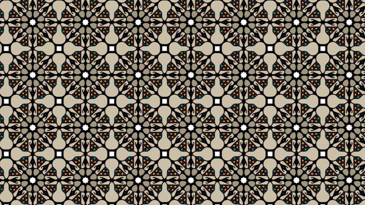 Seamless Tile Pattern, Mostly In The Shade Of Black