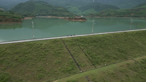 rise over dam fortifications in central vietnam