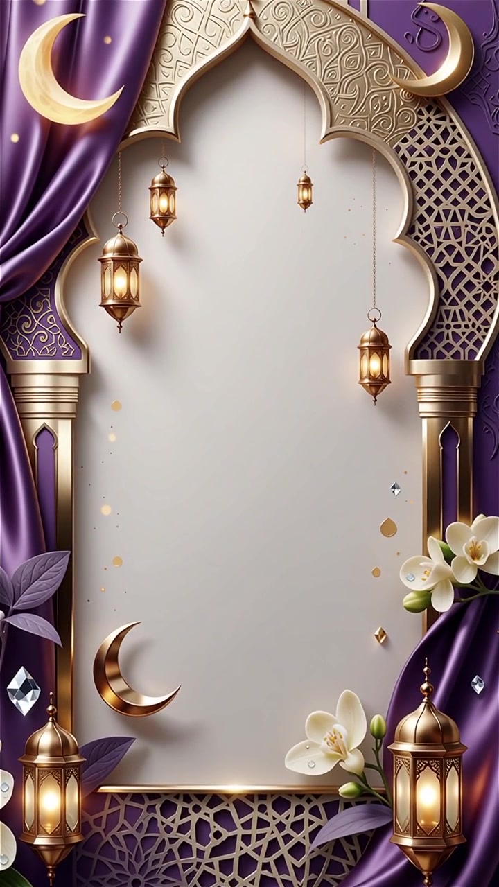 Compleanno del Profeta Maometto Mawlid al-Nabi Sfondo Islamico