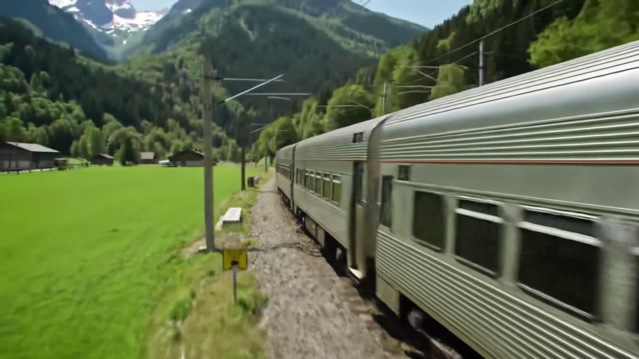 Train Through the Swiss Alps