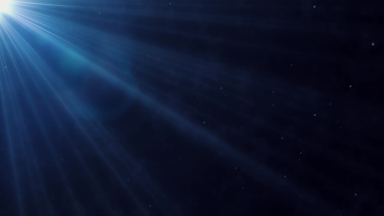 Abstrato 4K Partículas de glitter azul brilhantes Luz 4K 3D Animação em Loop Novo Fundo em Movimento