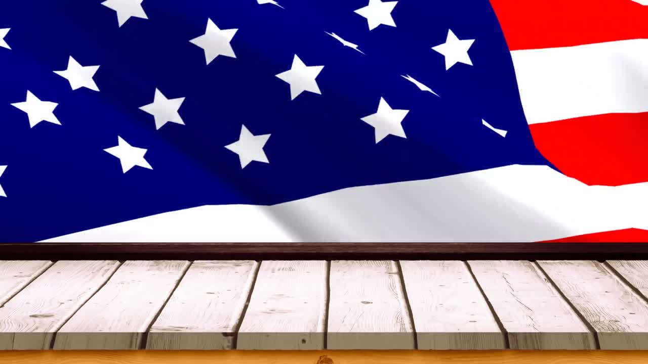 Video bandiera americana