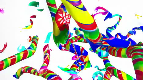colorful abstract candy ribbons background