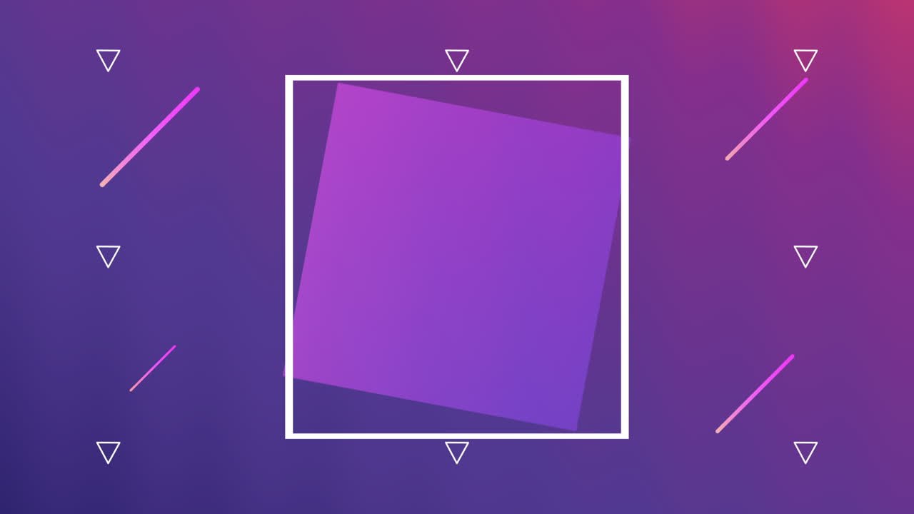 사각형 프레임 배경으로 생생하고 유동적인 색상