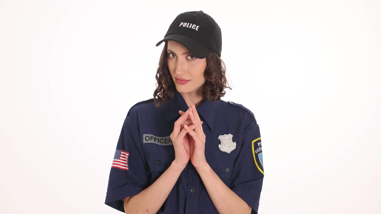 Woman in Police Officer Uniform