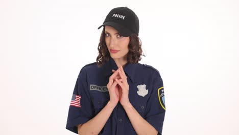 Woman in Police Officer Uniform